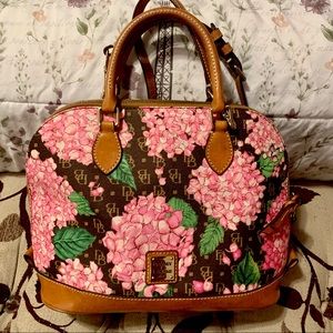 Dooney & Bourke Hydrangea Zip Up Satchel